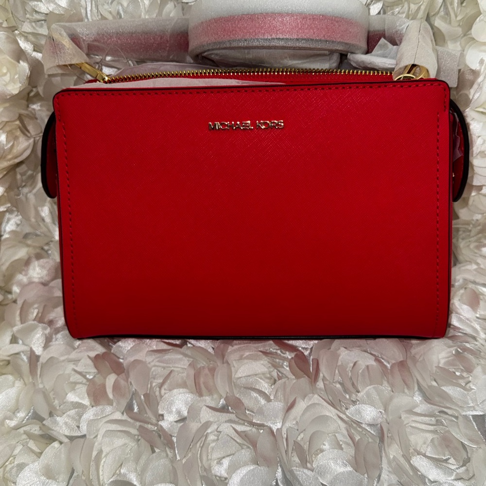 MICHAEL Michael Kors Leslie Coral Reef Crossbody Bag